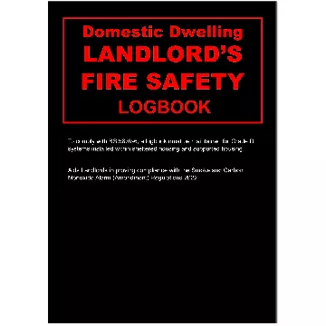 Landlords Fire Safety Logbook - Domestic Dwelling