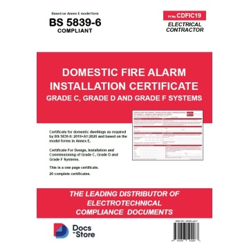 Domestic Fire Alarm Installation Grade D Certificate